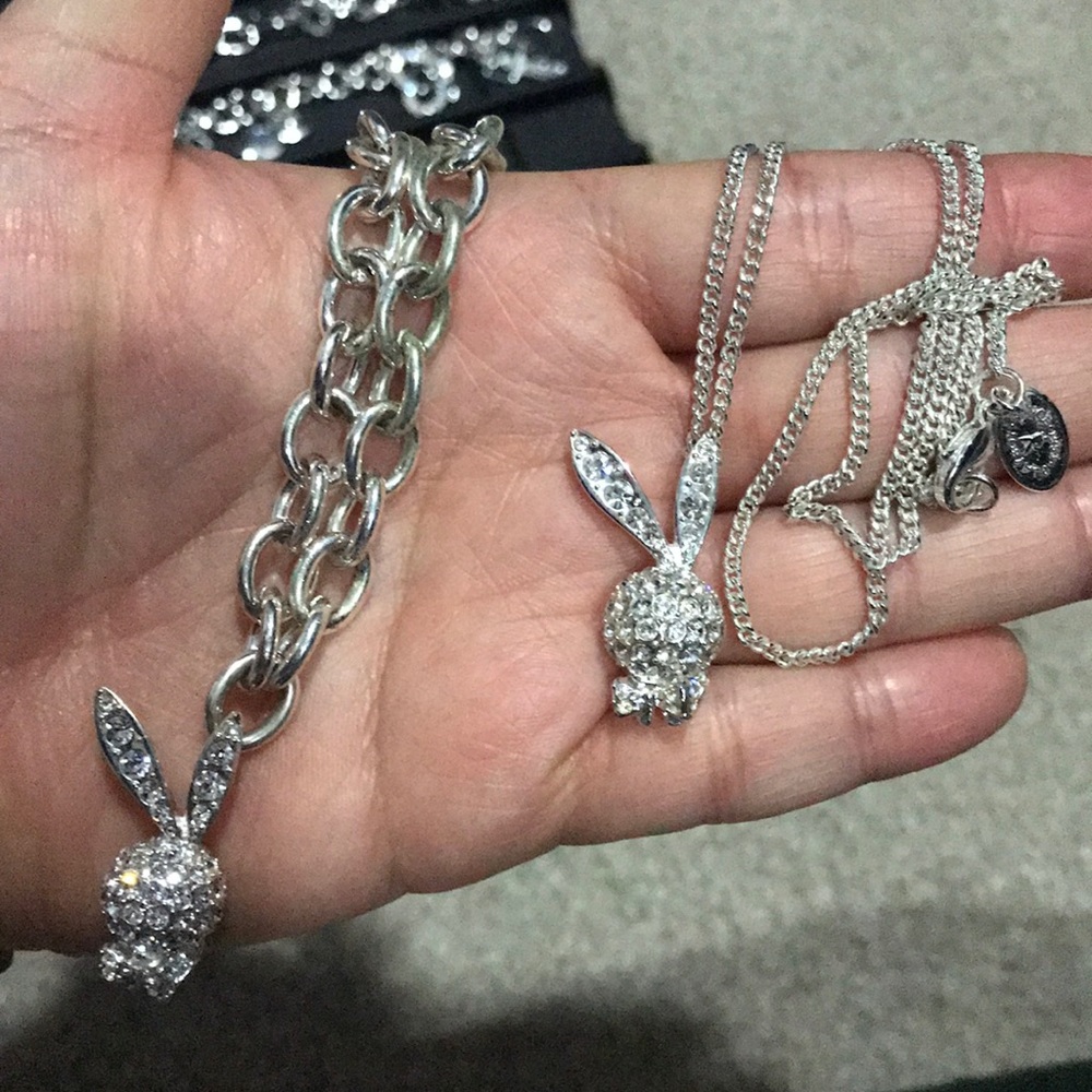 Playboy necklace and bracelet